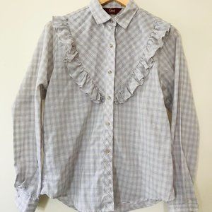 Ms. Lee Lilac Cowgirl Vintage Button Up Shirt